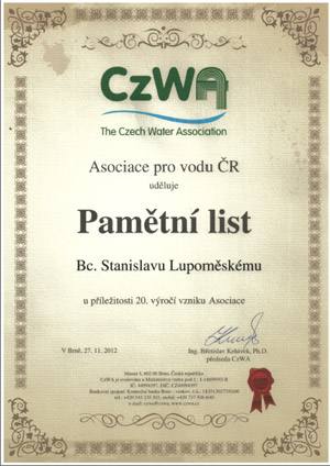 Pamětní list CzWA